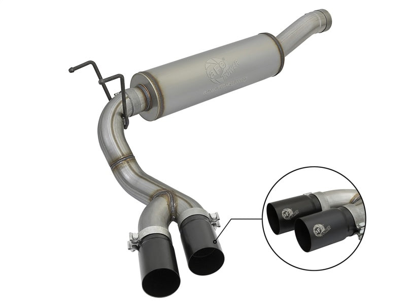 aFe Rebel Series 3-1/2in 409 SS Cat-Back Exhaust System w/Black Tip RAM 2500/3500 14-17 V8 6.4L Catback aFe