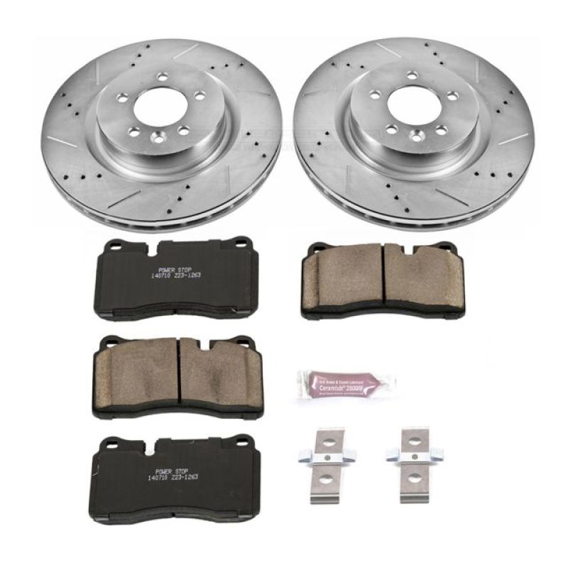 Power Stop 06-09 Land Rover Range Rover Sport Front Z23 Evolution Sport Brake Kit Brake Kits - Performance D&S PowerStop