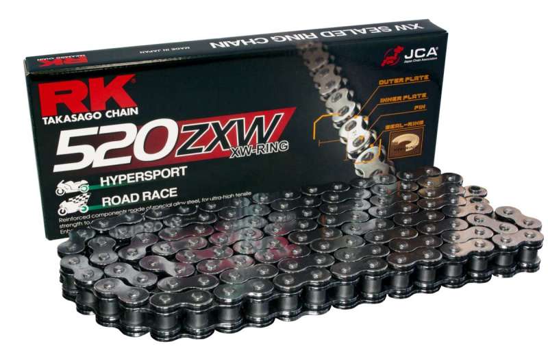 RK Chain CC520ZXW-100L XW-Ring - Chrome Chains RK Chain