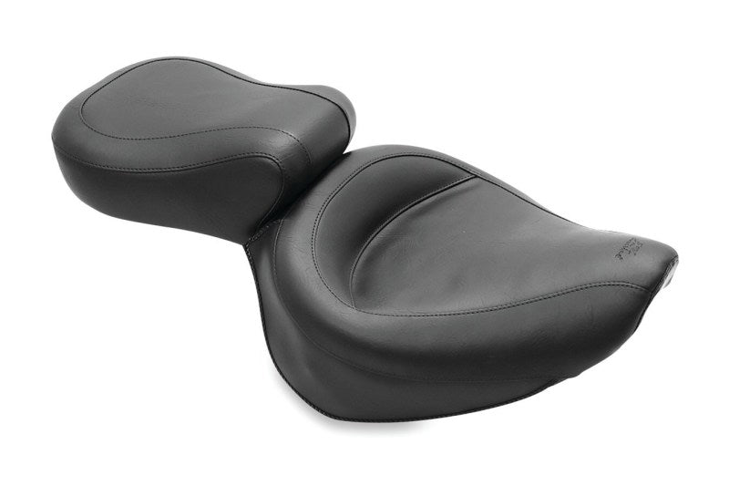 Mustang 87-04 Suzuki VS700/750/800 Intruder,S50 05-09 Std Vint Touring 2PC Seat w/Studs - Black Two-Piece Motorcycle Seats Mustang Motorcycle