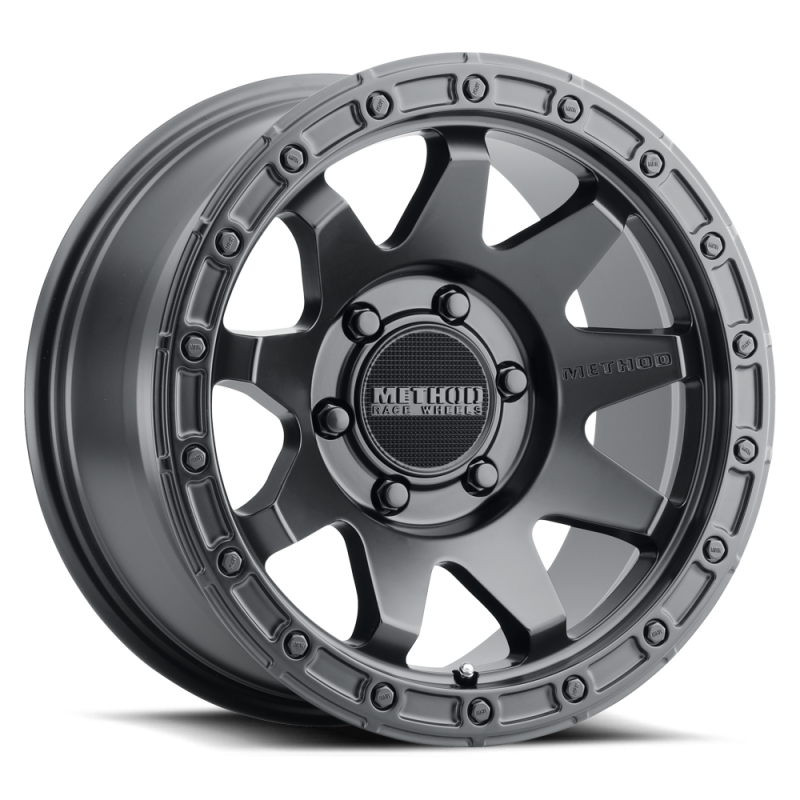 Method MR317 17x9 -12mm Offset 5x5 71.50mm CB Matte Black Wheel Wheels - Cast Method Wheels