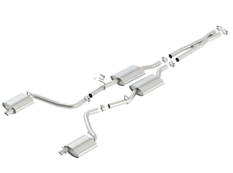 Borla 15-16 Dodge Charger 3.6L V6 S-Type Cat Back Exhaust (Uses Factory Valence) Catback Borla