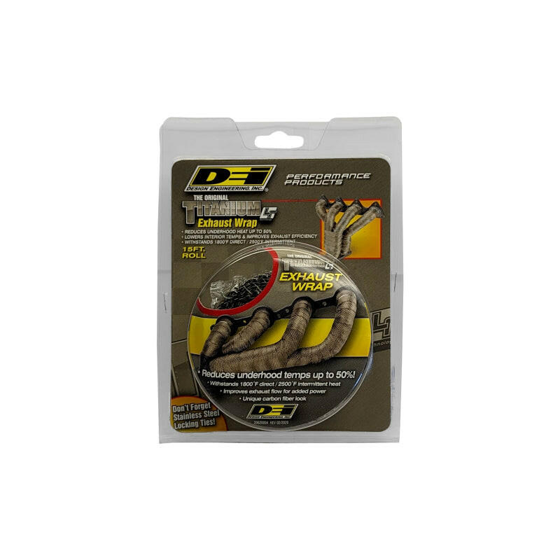 DEI Exhaust Wrap 1in x 15ft - Titanium Exhaust Wrap DEI