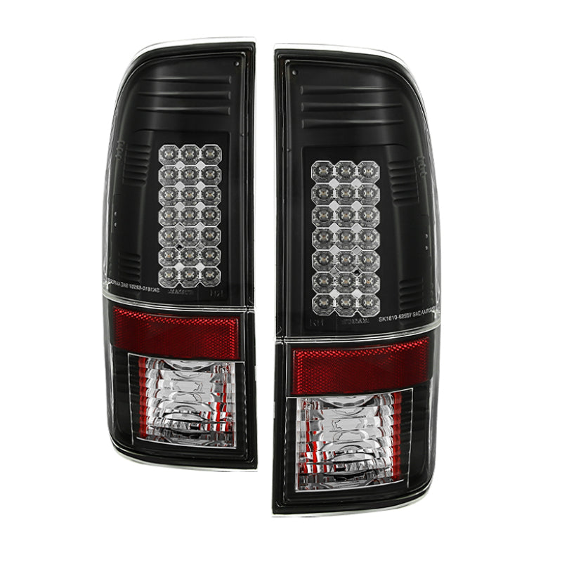 Spyder Ford Super Duty 08-15 LED Tail Lights Black ALT-YD-FS07-LED-BK Tail Lights SPYDER