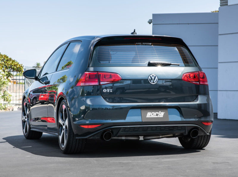 Borla 15-17 Volkswagen GTI (MK7) 2.0T AT/MT SS S-Type Catback Exhaust w/Black Chrome Tips Catback Borla