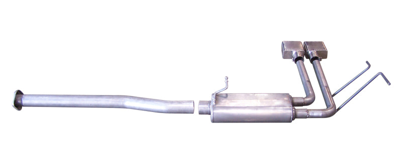Gibson 08-09 Chevrolet Silverado 1500 LS 4.8L 2.5in Cat-Back Super Truck Exhaust - Aluminized Catback Gibson
