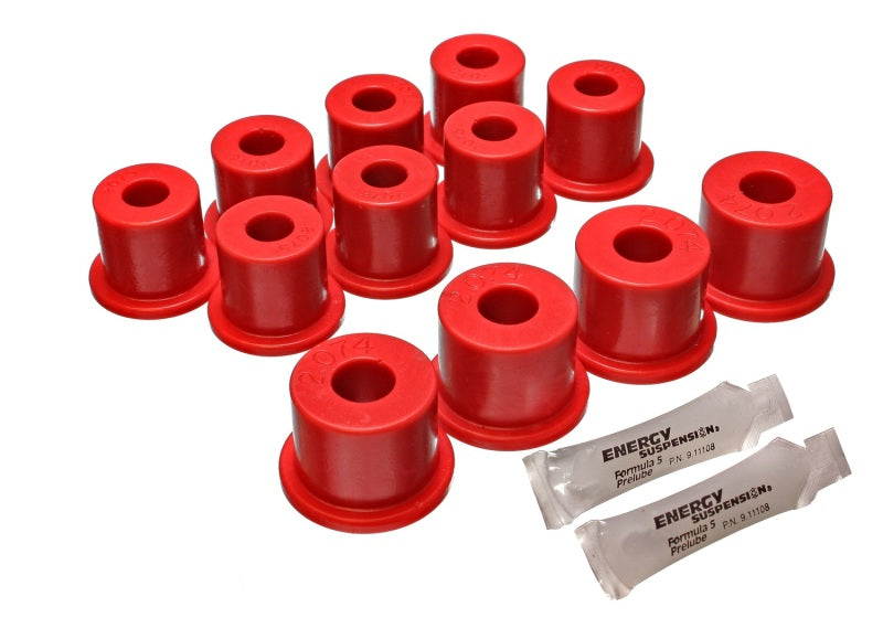 Energy Suspension 80-86 Nissan 720 & Hardbody Pickup 2WD Red Rear Leaf Spring Bushing Set Bushing Kits Energy Suspension