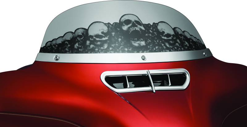 Kuryakyn Smooth Windshield Trim 14-Up Touring Chrome Exterior Trim Kuryakyn