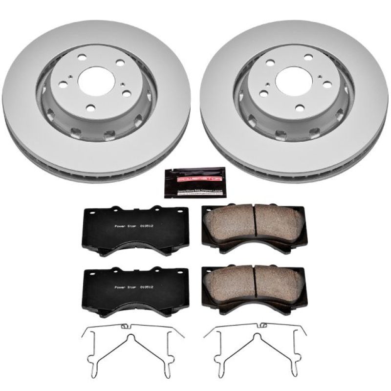 Power Stop 16-18 Lexus LX570 Front Z17 Evolution Geomet Coated Brake Kit Brake Kits - Performance Blank PowerStop