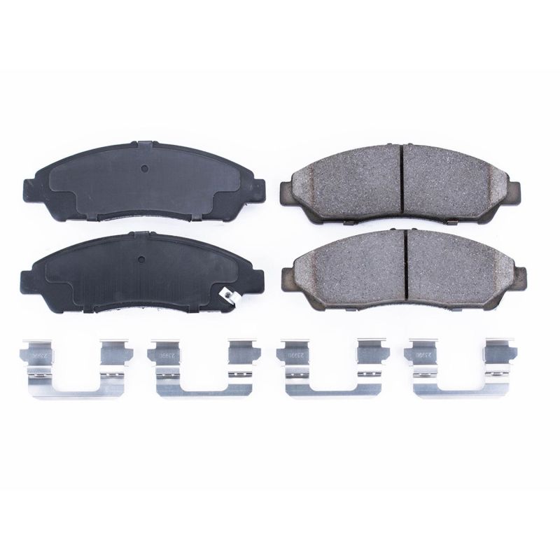 Power Stop 07-13 Acura MDX Front Z17 Evolution Ceramic Brake Pads w/Hardware Brake Pads - OE PowerStop