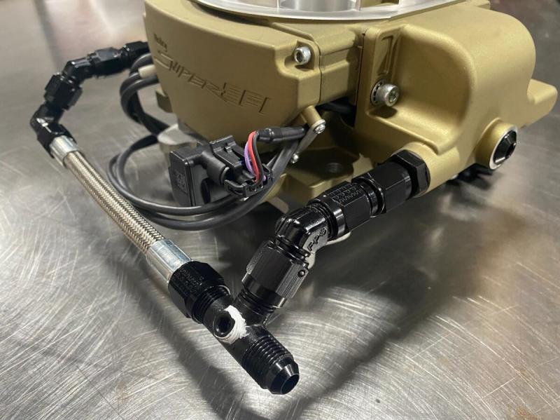 Fragola 6AN Holly Sniper Q-Jet EFI Feed Line Kit - Stainless Hose Fuel Lines Fragola