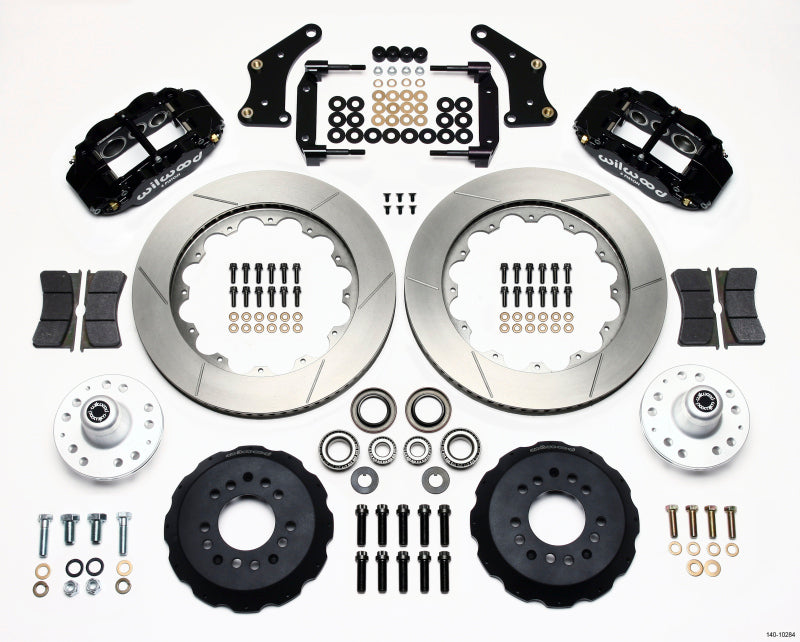 Wilwood Narrow Superlite 6R Front Hub Kit 14.00in Large GM 57-70 Drop Spindle Big Brake Kits Wilwood