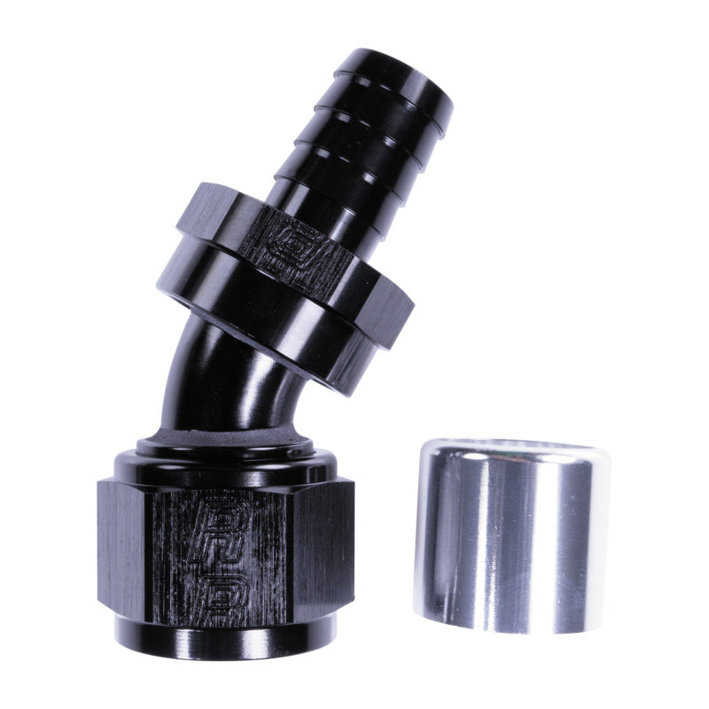 Russell 12AN ProClassic Crimp 30 Degree Hose End - Black Hoses Russell