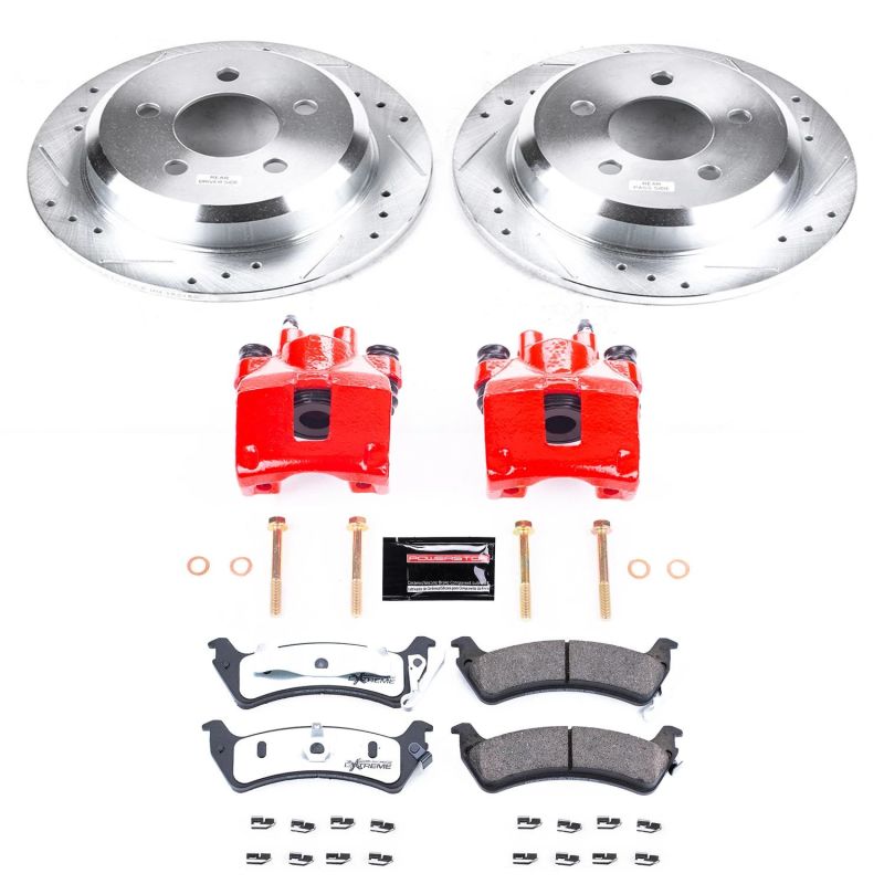 Power Stop 95-98 Jeep Grand Cherokee Rear Z36 Truck & Tow Brake Kit w/Calipers Brake Kits - Performance D&S PowerStop