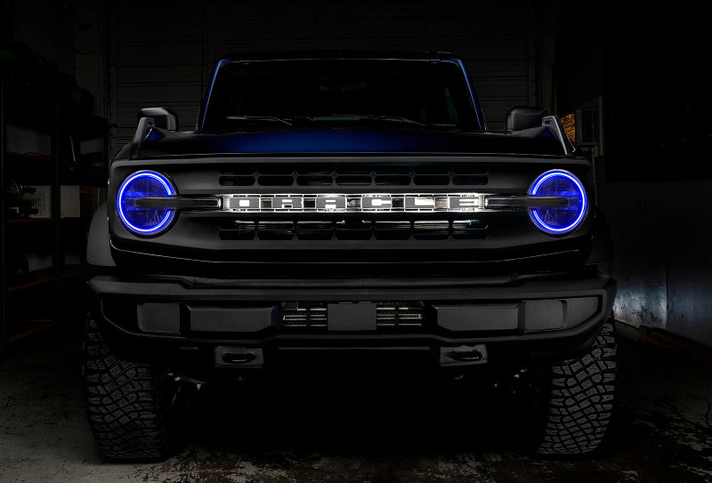 Oracle 2021 Ford Bronco DRL Upgrade w/ Halo Kit - ColorSHIFT w/ BC1 Controller Headlights ORACLE Lighting