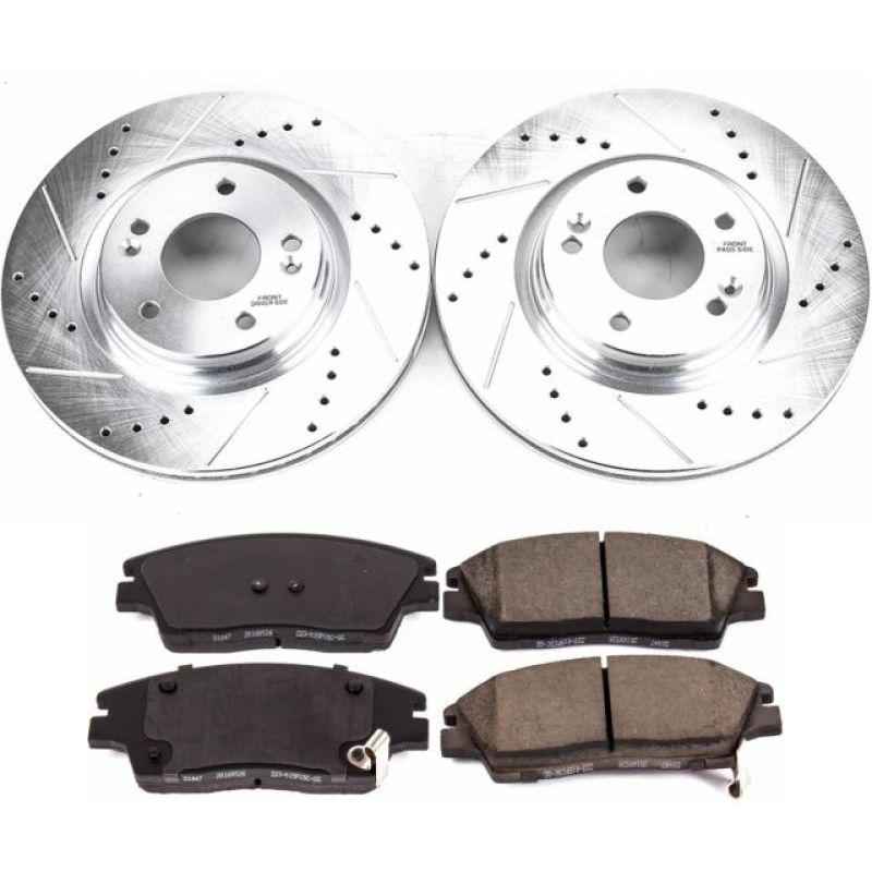 Power Stop 17-19 Hyundai Elantra Front Z23 Evolution Sport Brake Kit Brake Kits - Performance D&S PowerStop