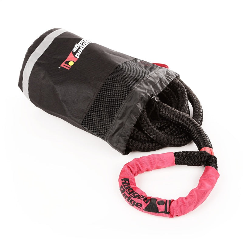 Rugged Ridge Kinetic Recovery Rope with Cinch Storage Bag Recovery Boards Rugged Ridge