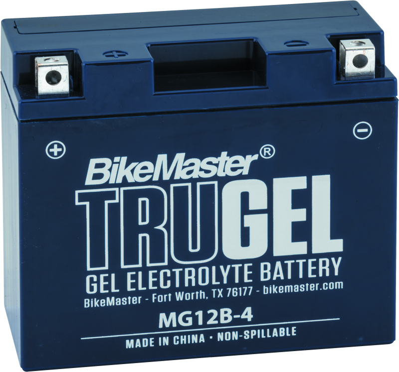 BikeMaster TruGel Battery - MG12B-4 Batteries BikeMaster