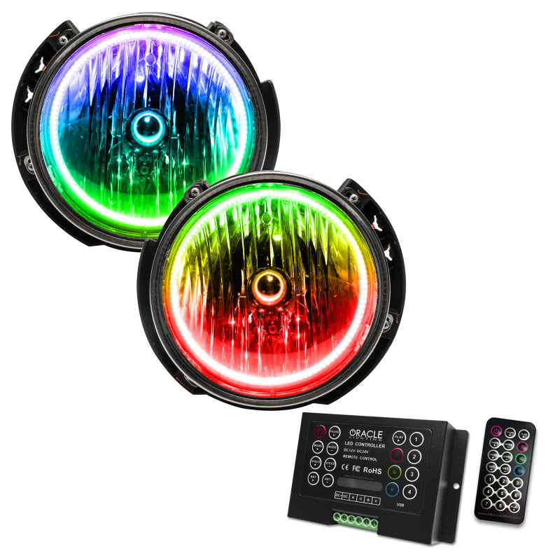 Oracle 07-16 Jeep Wrangler JK SMD HL - ColorSHIFT w/ 2.0 Controller Headlights ORACLE Lighting