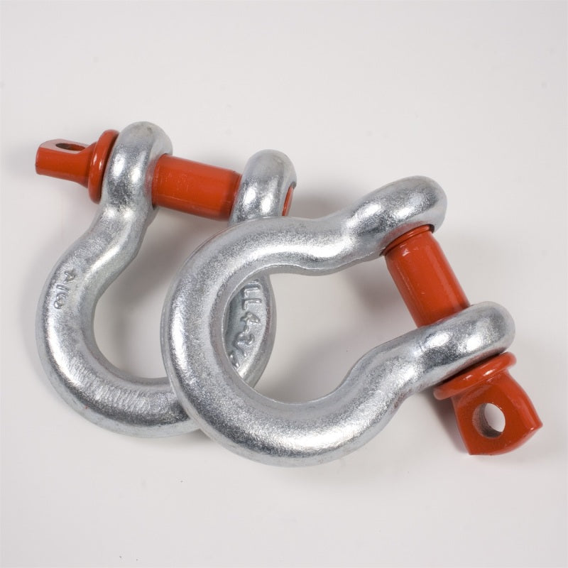 Rugged Ridge 3/4in 9500lb D-Shackle Set Shackle Kits Rugged Ridge