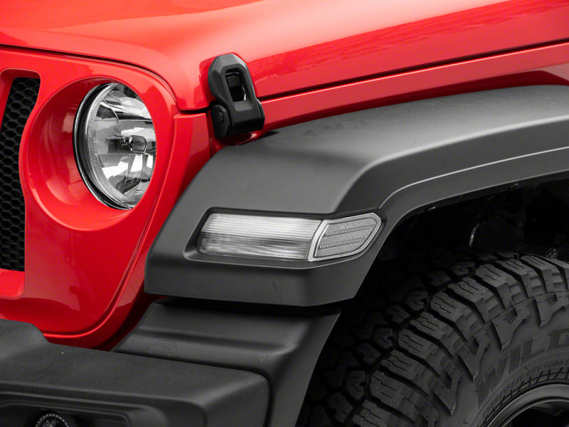 Raxiom 18-23 Jeep Wrangler JL Axial Series LED Fender Flare Marker Lights- Clear Light Accessories and Wiring Raxiom