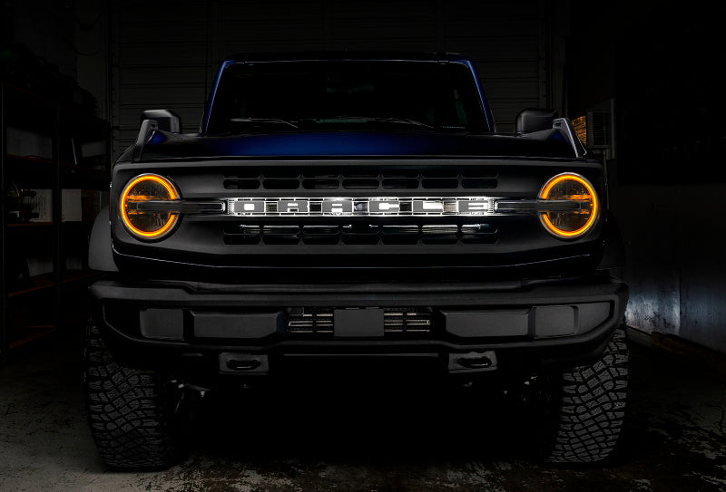 Oracle 2021 Ford Bronco DRL Upgrade w/ Halo Kit - ColorSHIFT w/ BC1 Controller Headlights ORACLE Lighting