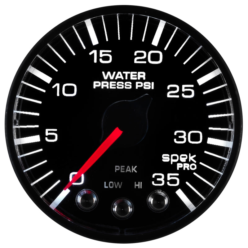 Autometer Spek-Pro 52.4mm 0-35 PSI Digital Stepper Motor Water Pressue Gauge Gauges AutoMeter