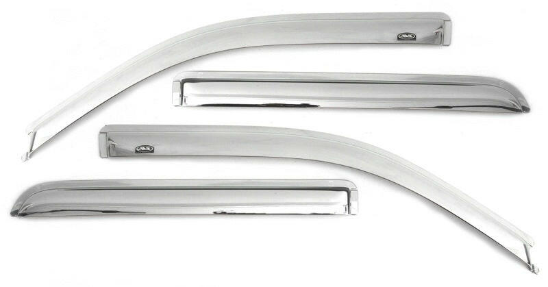 AVS 18-22 Chevrolet Equinox Ventvisor Window Deflectors 4pc - Chrome Wind Deflectors AVS