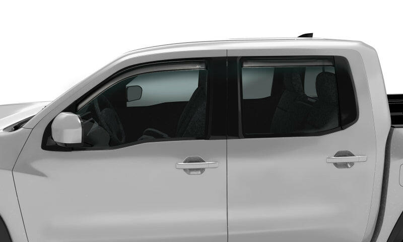 AVS 2022 Nissan Frontier Crew Cab Ventvisor In-Channel Window Deflectors - 4pc - Smoke Wind Deflectors AVS