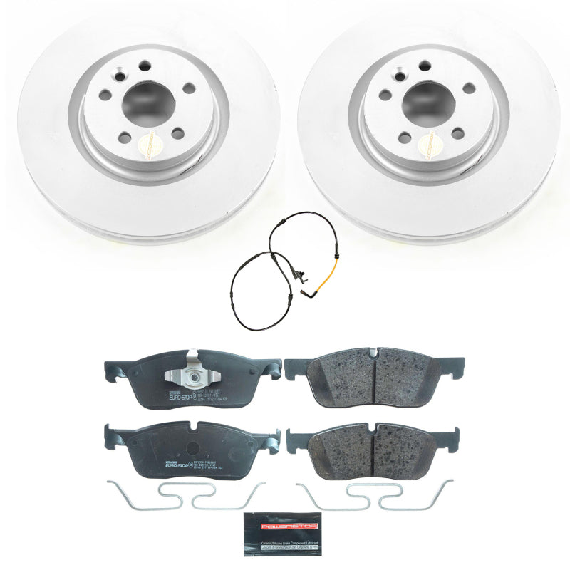 Power Stop 18-19 Jaguar E-Pace Front Euro-Stop Brake Kit Brake Kits - OE PowerStop