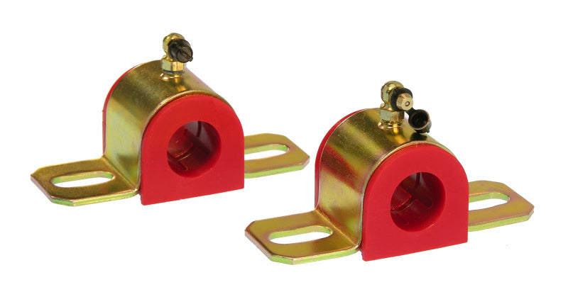 Prothane Universal 90 Deg Greasable Sway Bar Bushings - 15/16in - Type B Bracket - Red Sway Bar Bushings Prothane