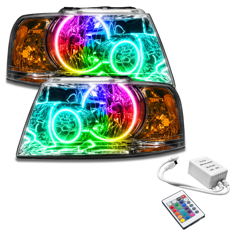 Oracle 03-06 Ford Expedition SMD HL - Chrome - ColorSHIFT w/ Simple Controller Headlights ORACLE Lighting