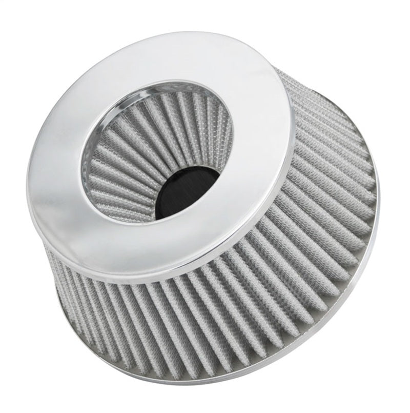 Spectre Adjustable Conical Air Filter 2-1/2in. Tall (Fits 3in. / 3-1/2in. / 4in. Tubes) - White Air Filters - Universal Fit Spectre