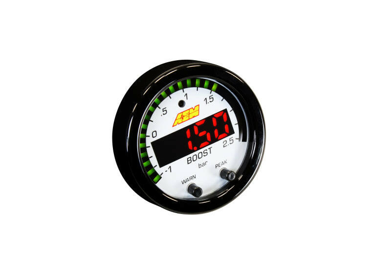 AEM X-Series Boost Pressure -30inHg 35psi Gauge Gauges AEM