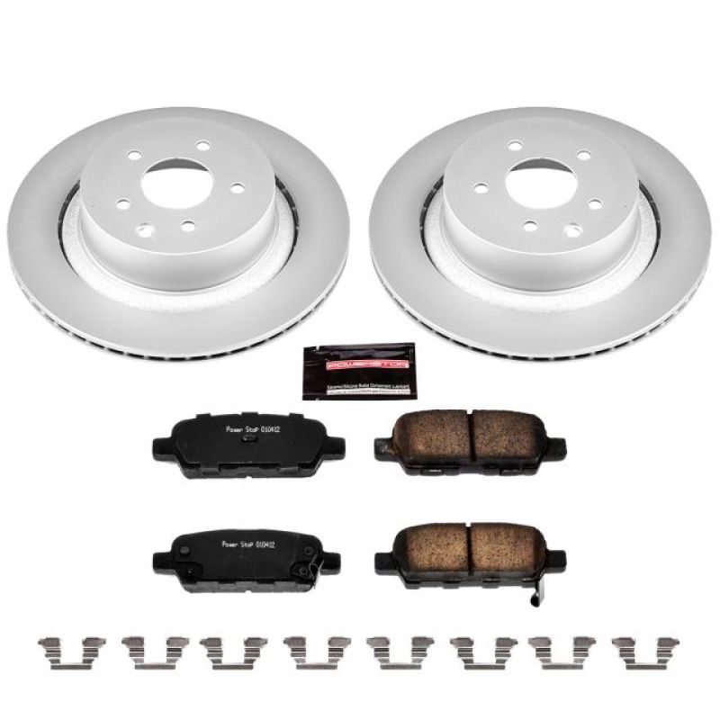 Power Stop 07-08 Infiniti G35 Rear Z17 Evolution Geomet Coated Brake Kit Brake Kits - Performance Blank PowerStop
