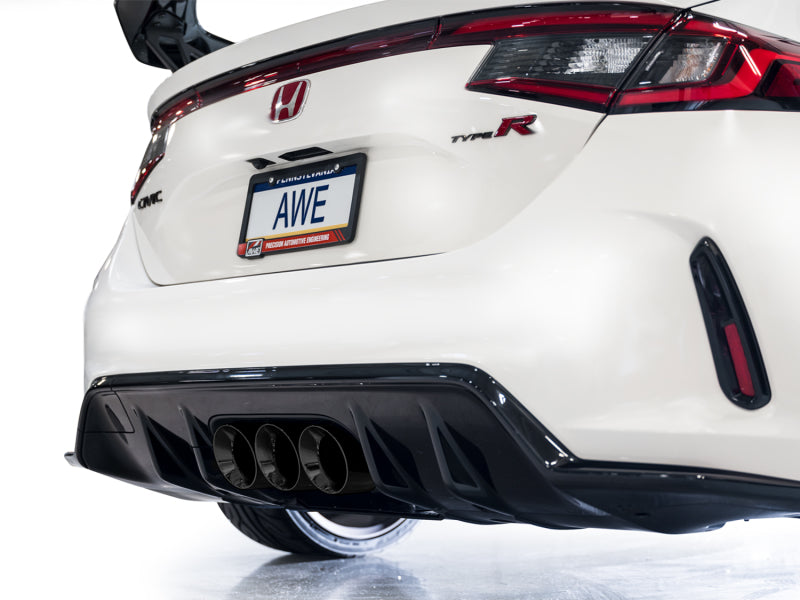 AWE Tuning 2023 Honda Civic Type R FL5 Touring Edition Exhaust w/ Triple Diamond Black Tips Catback AWE Tuning