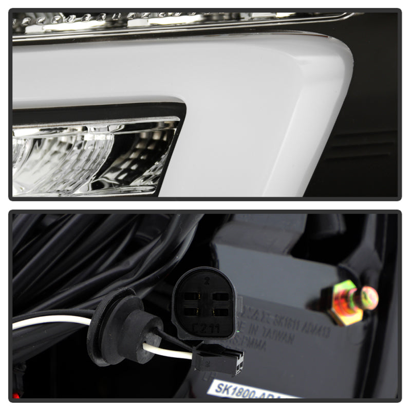 Spyder 13-16 Audi A4 4DR LED Tail Lights LED Clear Reverse Lights - Black ALT-YD-AA413-SEQ-BK Tail Lights SPYDER