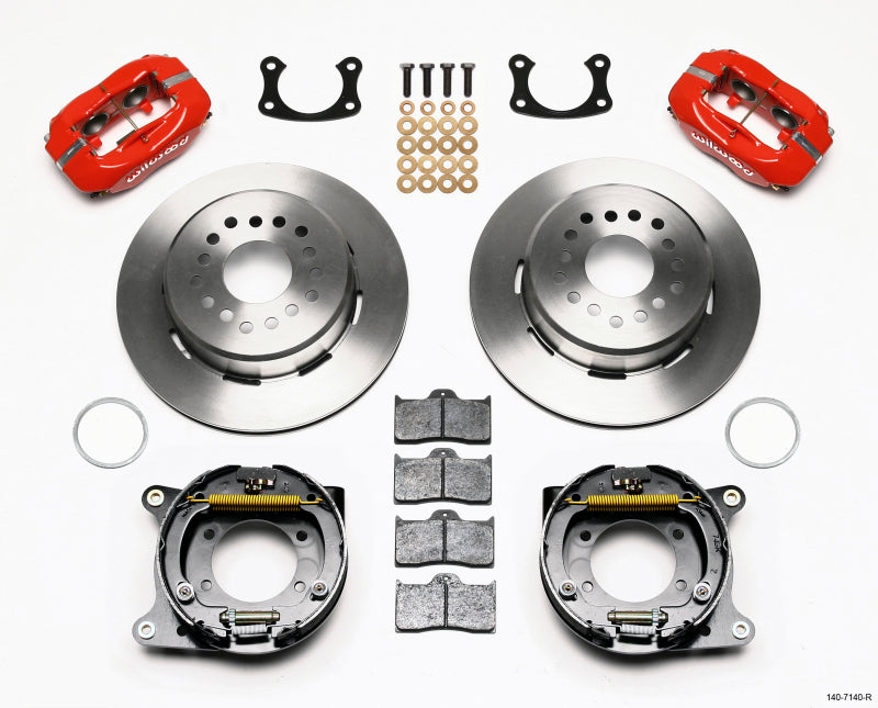 Wilwood Forged Dynalite P/S Park Brake Kit Red New Big Ford 2.50in Offset Big Brake Kits Wilwood