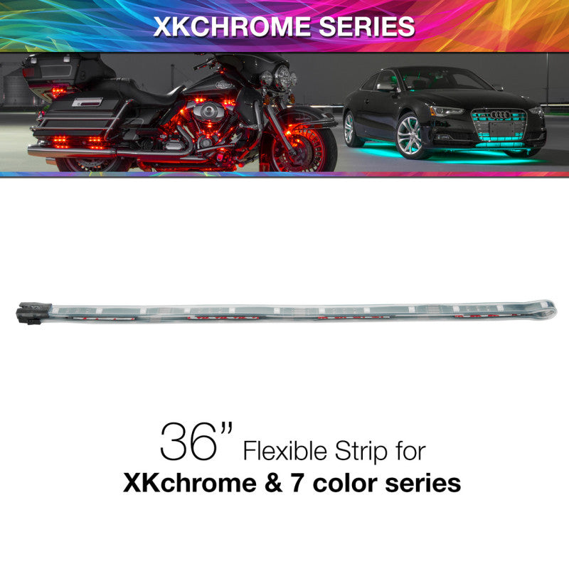 XK Glow 36in Multi Color Flexible Strip for XKchrome & 7 Color Series Light Strip LED XKGLOW