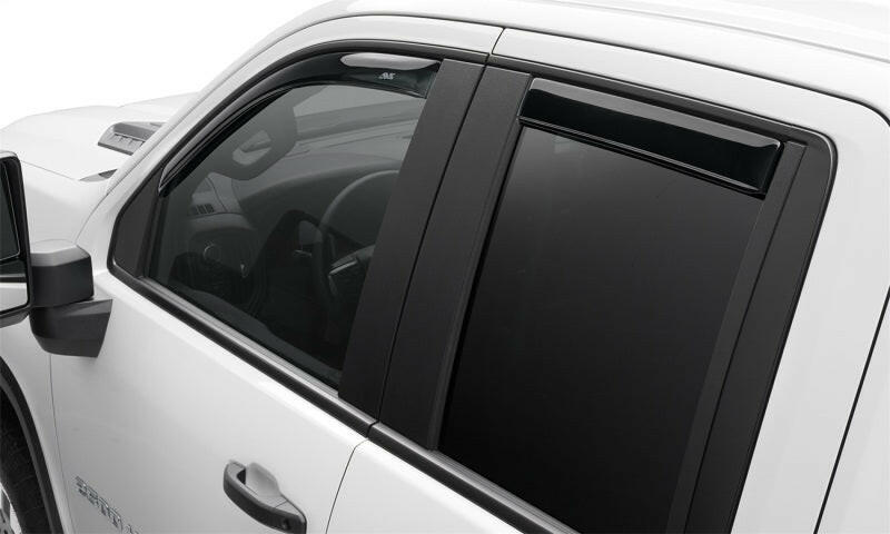 AVS 17-18 Ford F-250 Super Duty Supercrew Ventvisor Front & Rear Window Deflectors 4pc - Smoke Wind Deflectors AVS