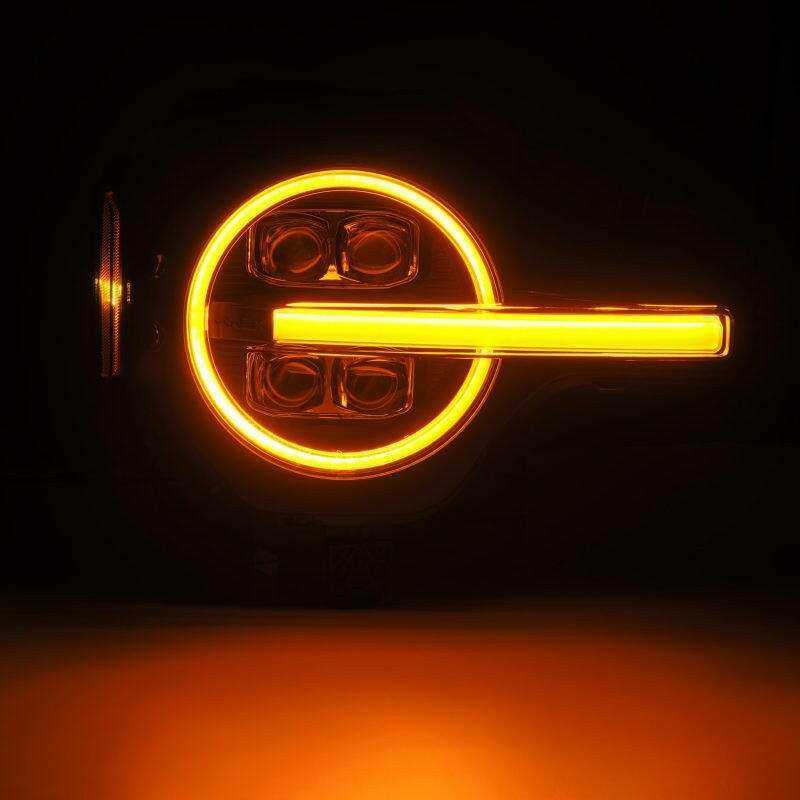 AlphaRex 21-23 Ford Bronco NOVA LED Projector Headlights Black Headlights AlphaRex