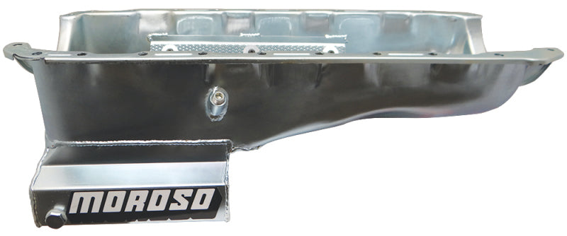 Moroso Chevrolet Big Block Mark IV/GM A Body Deep Wet Sump 6qt 8in Steel Oil Pan Oil Pans Moroso