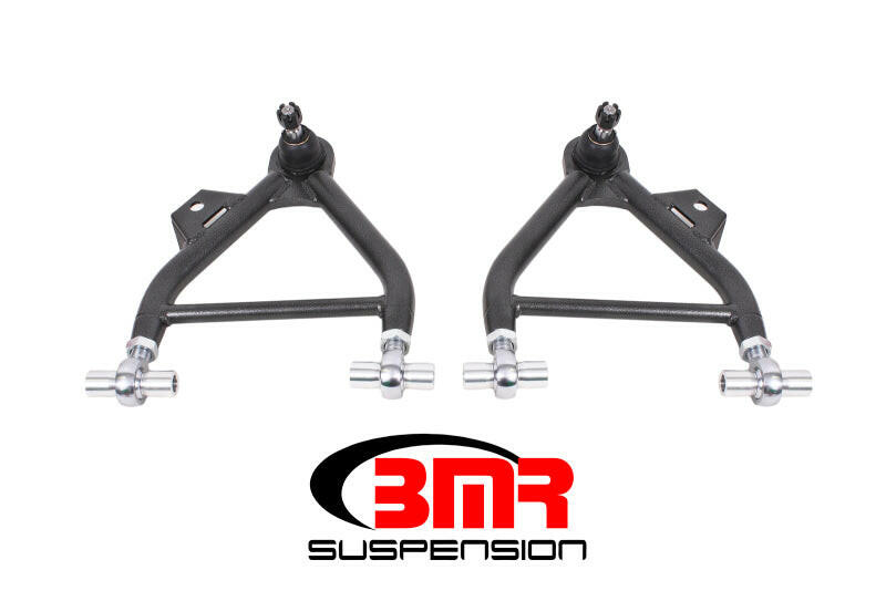 BMR 79-93 Mustang Lower A-Arm (Coilover Only) w/ Adj. Rod End and STD. Ball Joint - Black Hammertone Control Arms BMR Suspension