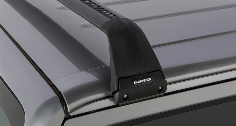 Rhino-Rack 07-22 Jeep Wrangler JK/JL 2 Door Hard Top Vortex SG 2 Bar Roof Rack - Black Roof Rack Rhino-Rack