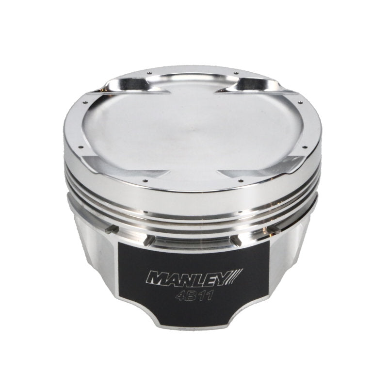 Manley 08+ Mitsubishi 4B11T 86mm STD -11cc Dome 9.0:1 CR Turbo Tuff Series Piston Set w/ Rings Piston Sets - Forged - 4cyl Manley Performance