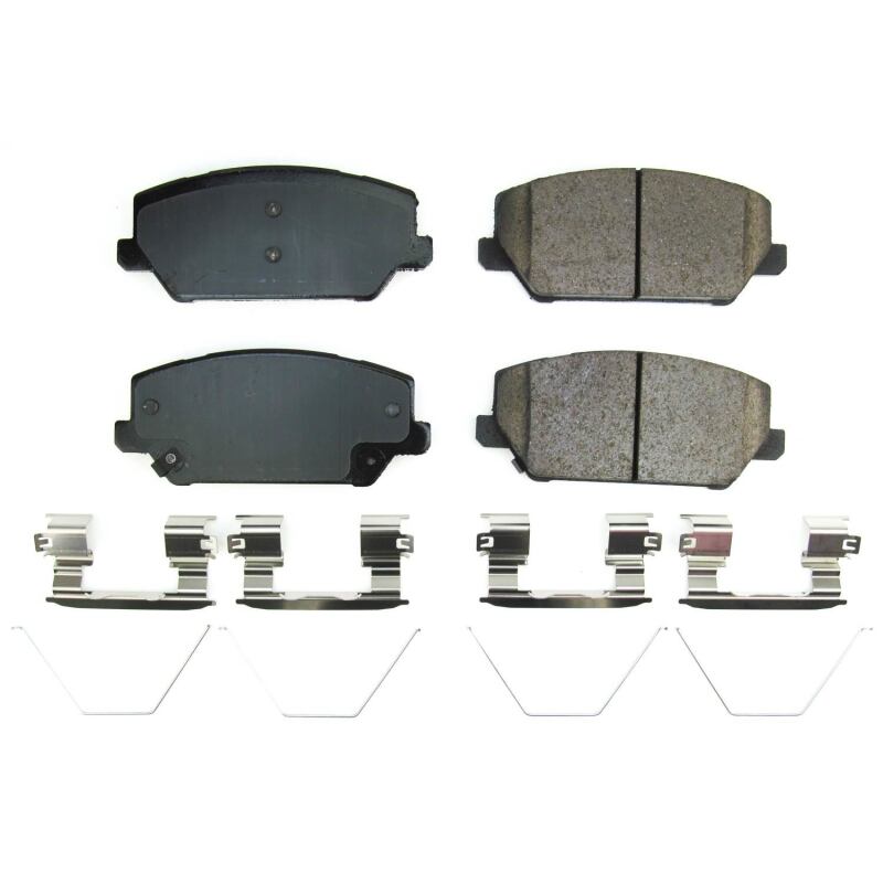 Power Stop 19-21 Hyundai Veloster N Front Z17 Evo Ceramic Brake Pads w/Hardware Brake Pads - OE PowerStop