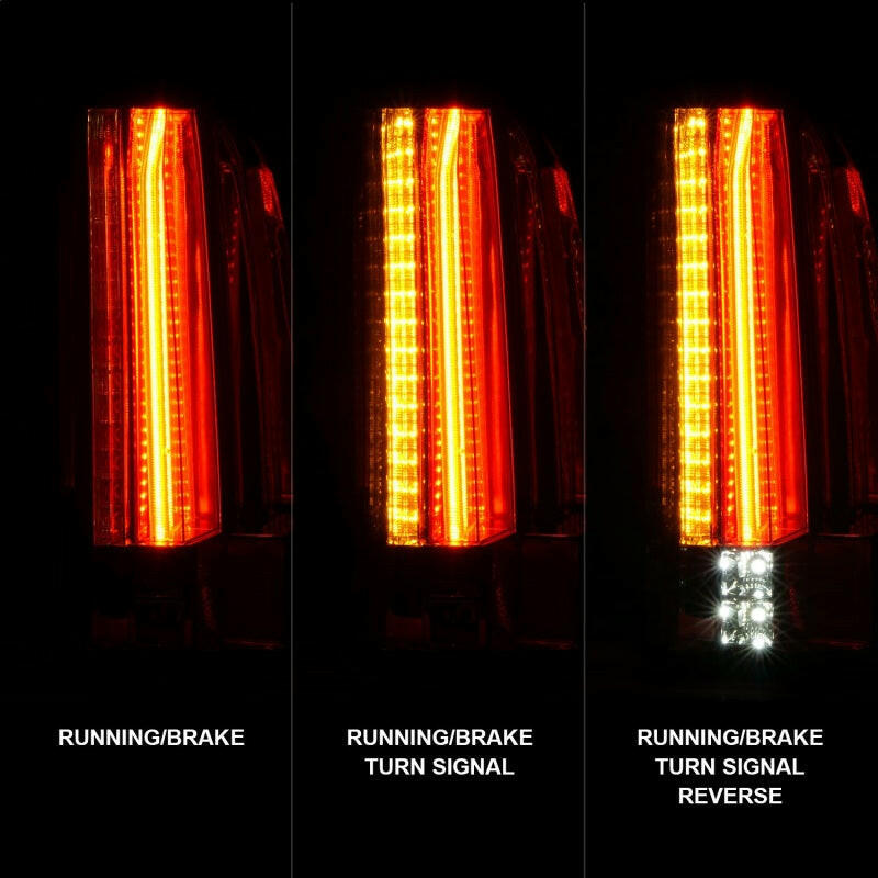 ANZO 2015-2017 GMC Yukon/Yukon XL LED Taillights Black Tail Lights ANZO