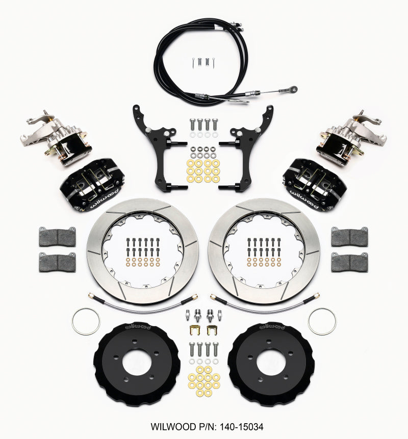 Wilwood Dynapro Radial4 / MC4 Rear Kit 12.88 2006-15 Miata w/Lines & Cables Big Brake Kits Wilwood