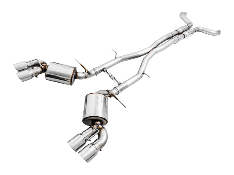 AWE Tuning 16-19 Chevy Camaro SS Res Cat-Back Exhaust -Touring Edition (Quad Chrome Silver Tips) Catback AWE Tuning