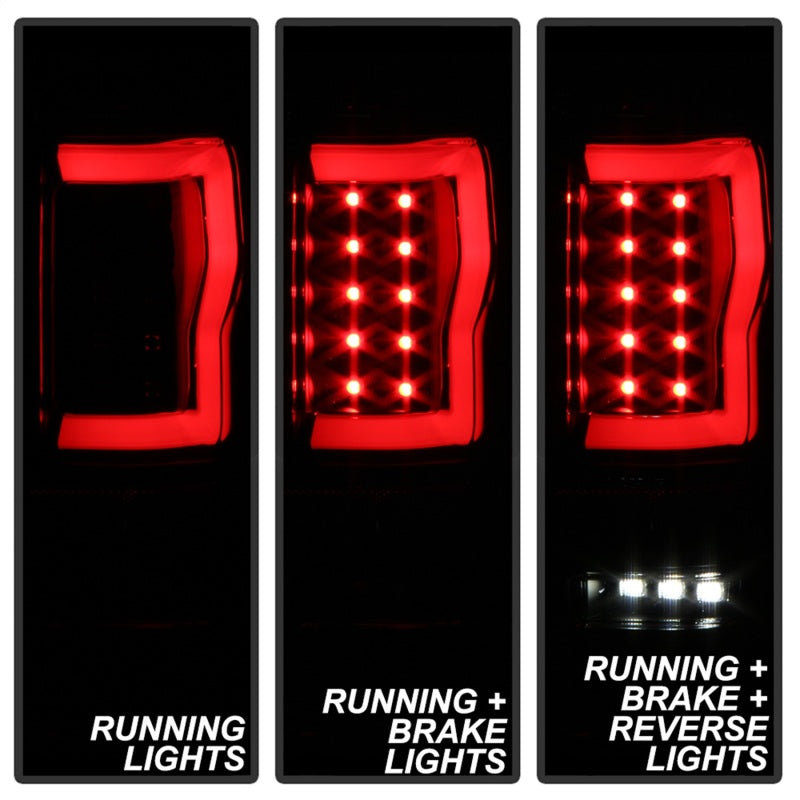 Spyder Ford F150 04-08 Styleside Tail Light V2 - LED - Black Smoke ALT-YD-FF15004V2-LBLED-BSM Tail Lights SPYDER